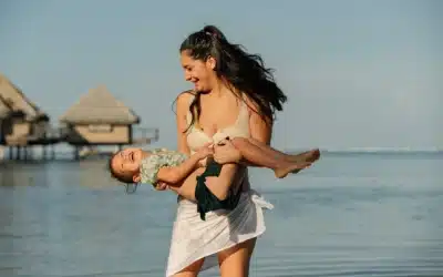 Matinée shooting mère fille à Tahiti